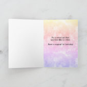 Carte de 1er anniversaire Bonne Fête Rose Fée (Intérieur)