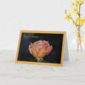 Carte de 1er anniversaire de mariage (Fleur jaune)