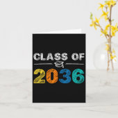 Carte De 2036 Augmenter Avec Moi Premier Jour De Graduat (Fleur jaune)