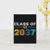 Carte De 2037 Augmenter Avec Moi Premier Jour De Graduat (Fleur jaune)