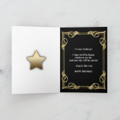 Carte de 21e anniversaire avec or et bulles (Intérieur)