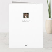 Carte de 21e anniversaire de l'épingle de springer (Dos)