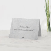 Carte de 25e anniversaire de mariage (Dos)