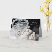 Carte de 25e anniversaire de mariage (Fleur jaune)