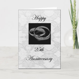 Carte de 25e anniversaire de mariage