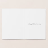 carte de 25e anniversaire de mariage avec cœur (Intérieur)