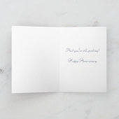 Carte de 25e anniversaire de mariage mignonne (Intérieur)