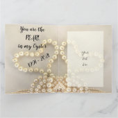 Carte de 30e anniversaire de mariage perlé pour fe (Intérieur)