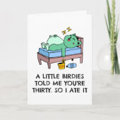 carte de 30e anniversaire du chat (Devant)