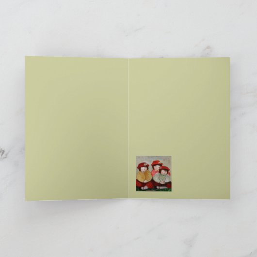 carte de 3 filles (Intérieur)