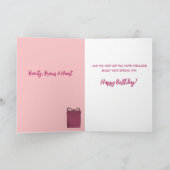 Carte de 40e anniversaire de la femme afro-américa (Intérieur)