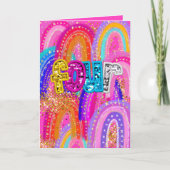 Carte de 4e anniversaire Joyeux Anniversaire Fille (Devant)