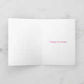 Carte de 4e anniversaire rose Fairy (Intérieur)