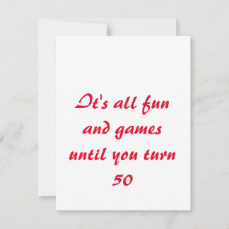Carte de 50e anniversaire.