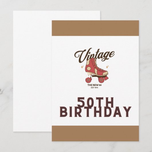 Carte de 50e anniversaire (Devant / Derrière)