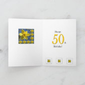 Carte de 50e anniversaire Daffodil (Intérieur)