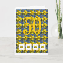 Carte de 50e anniversaire Daffodil