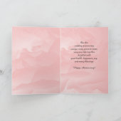 Carte de 50e anniversaire de mariage Rose corail (Intérieur)