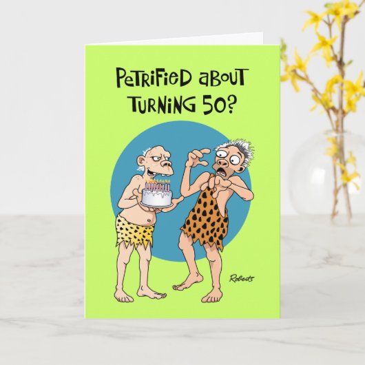 Carte de 50e anniversaire du Fils (Fleur jaune)