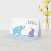 Carte de 5e anniversaire (Fleur jaune)