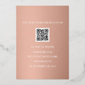 Carte de 60 ans moderne avec code QR et feuille ro (Verso)