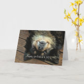 Carte de 60e anniversaire drôle et mignonne (Fleur jaune)