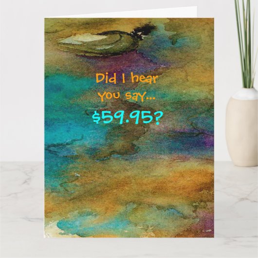 Carte de 60e anniversaire humoristique (Devant)