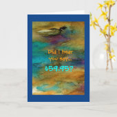 Carte de 60e anniversaire humoristique (Fleur jaune)