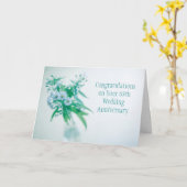 Carte de 65e anniversaire de mariage (Fleur jaune)