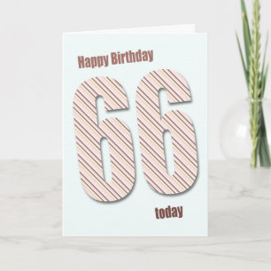 Carte de 66e anniversaire