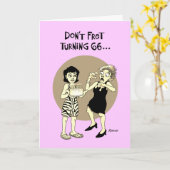 Carte de 66e anniversaire rassurante (Fleur jaune)