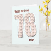 Carte de 78e anniversaire (Fleur jaune)