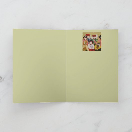 Carte de 7 enfants (Intérieur)