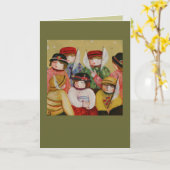 Carte de 7 enfants (Fleur jaune)
