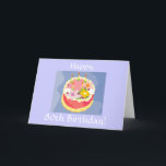 Carte de 80e anniversaire de Diva<br><div class="desc">Envoyez un super-seniors un souhait d'anniversaire super heureux avec cette carte d'anniversaire. Parfait pour un homme ou une femme.</div>