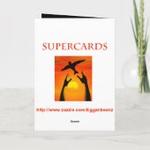 Carte de 85e anniversaire du vin éclaboussé (Dos)