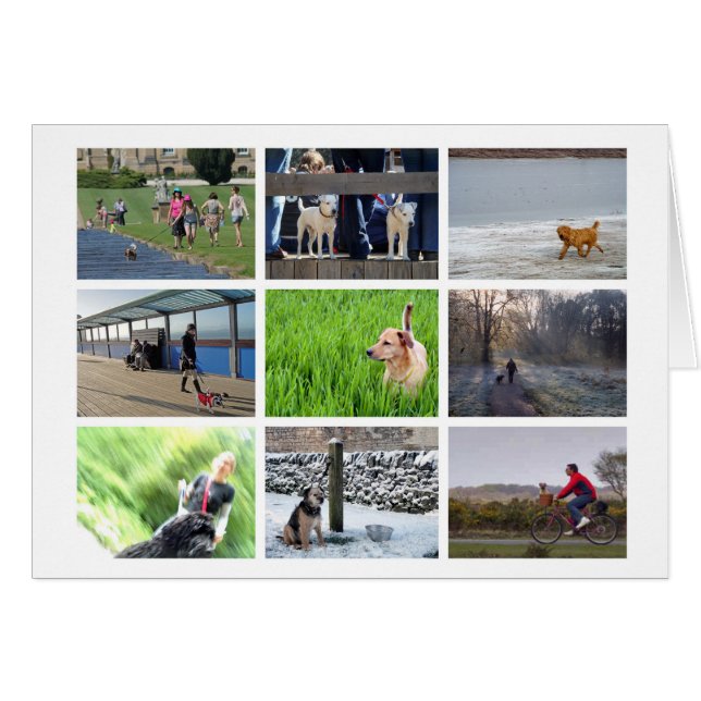 Carte de amateur de chien (Devant horizontal)