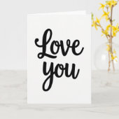 Carte de amour classique blanche (Fleur jaune)