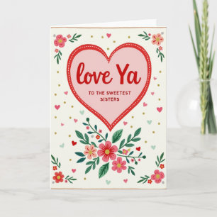 Carte de amour pour les sœurs les plus chères