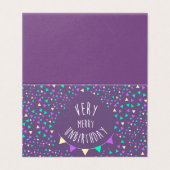 Carte de anniversaire très joyeuse (Outside Unfolded)