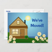 Carte de annonce de déménagement (Devant / Derrière)