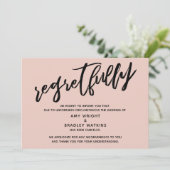 Carte de Annulation de Mariage Rouge Rosé avec Reg (Debout devant)