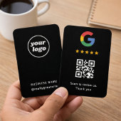 Carte de avis Google professionnelle avec code QR