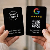 Carte de avis Google professionnelle avec code QR