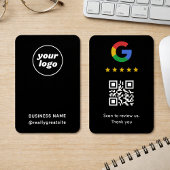 Carte de avis Google professionnelle avec code QR