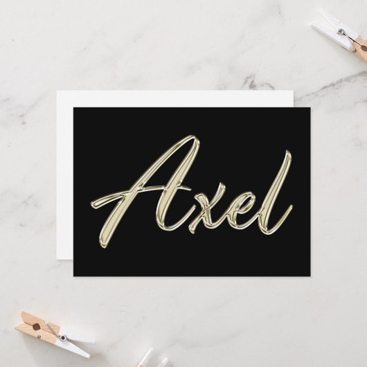 Carte de Axel White Gold (Devant/Arrière en situation)