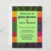Carte de Baby shower Aztec Tribal Abstrait Retro 7 (Devant)