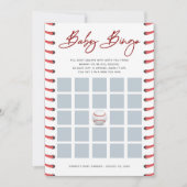 Carte de baby shower | Balle de baseball (Devant)