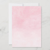 Carte de Baby shower Bingo pour fille Eléphante mi (Dos)