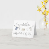 Carte de baby shower Boho bébé (Fleur jaune)